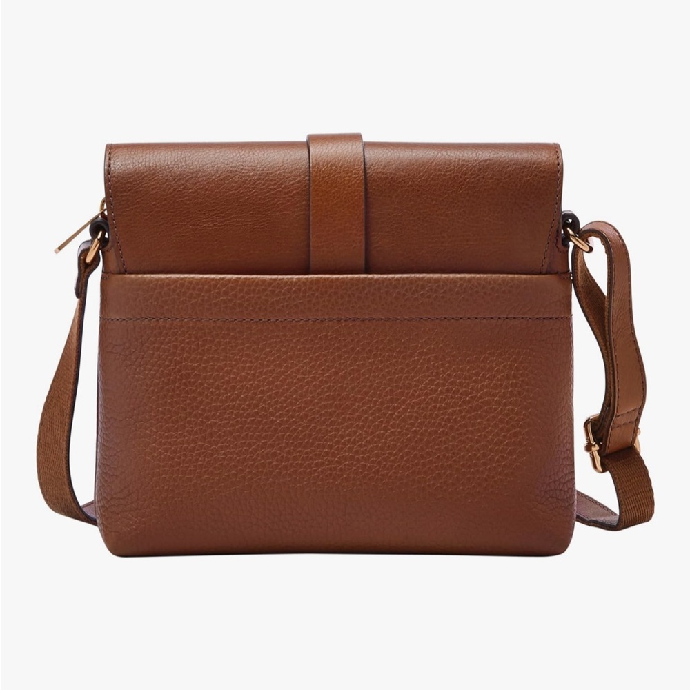 NEW Fossil Kinley Brown Leather Small Crossbody Purse - Picture 4 of 9